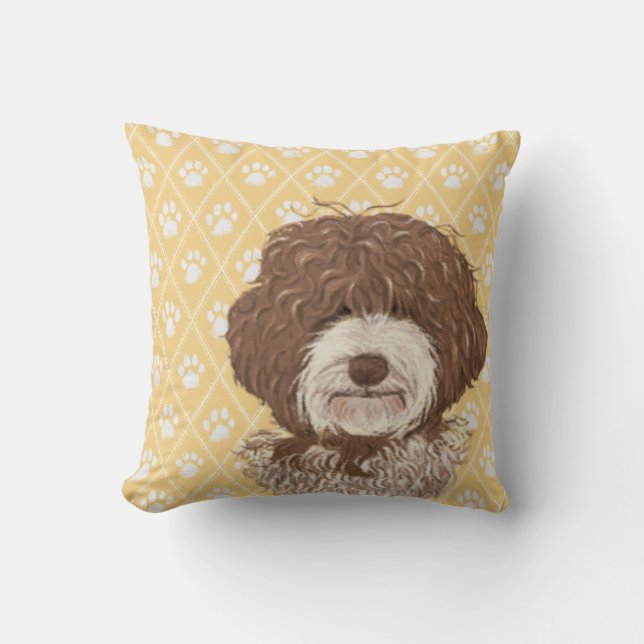 Almohada del perro de Labradoodle/amor de (Anverso)