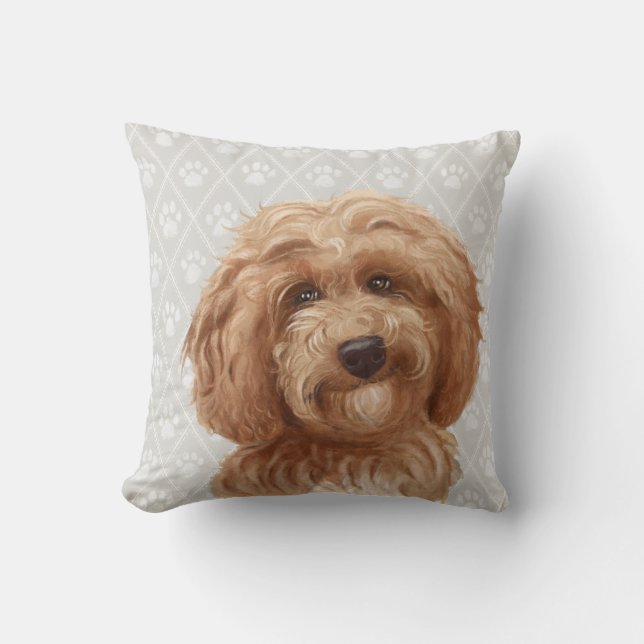 Almohada del perro de Labradoodle/amor de (Anverso)