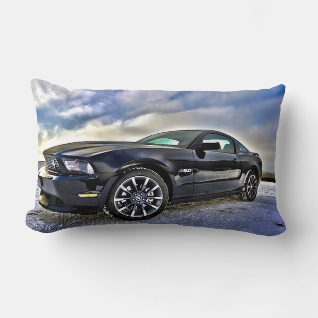 Almohada del personalizado del mustango (Anverso)