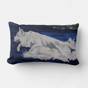 Almohada del protector blanco del pastor
