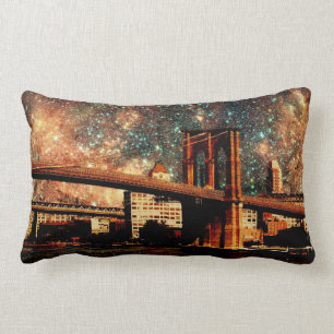 Almohada del puente de Brooklyn de la noche