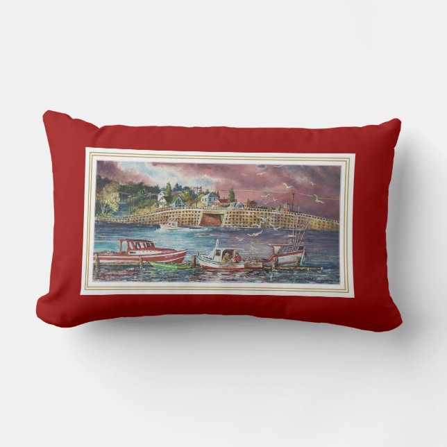 Almohada del puente de Cribstone de la isla de (Anverso)