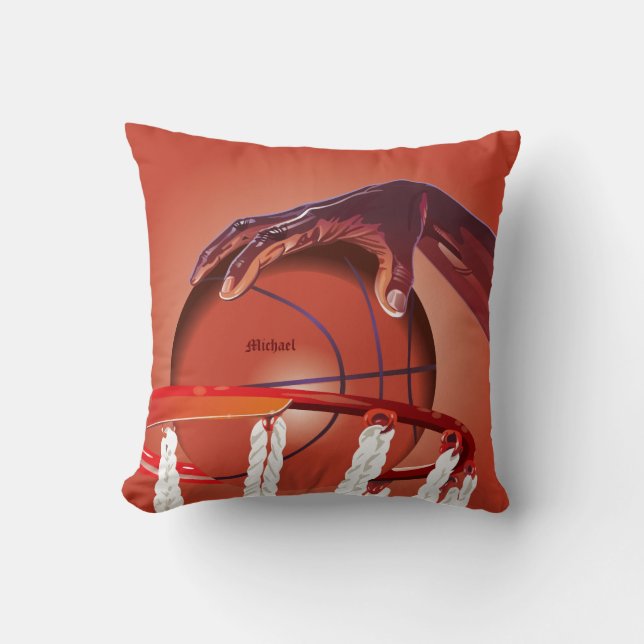 Almohada del punto de la clavada del baloncesto (Anverso)