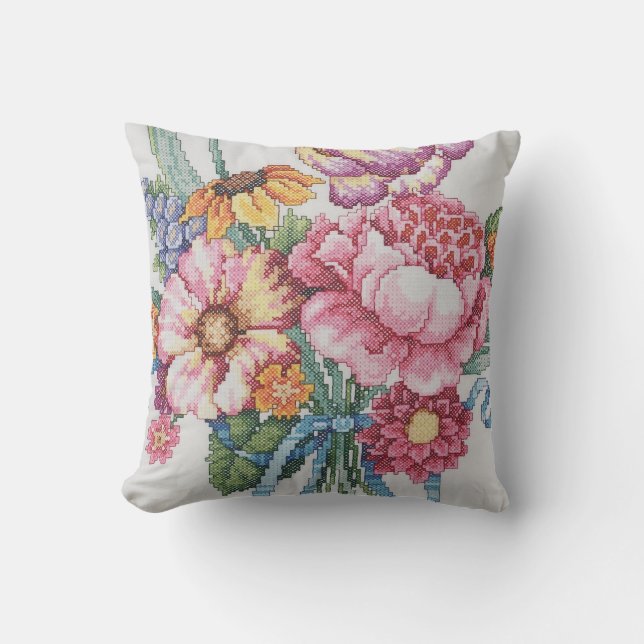 Almohada del ramo floral (Anverso)