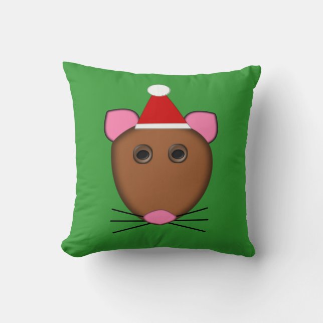 Almohada del ratón de Navidades cortos (Anverso)