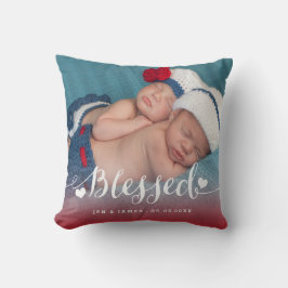 Almohada del recuerdo de la foto del nacimiento