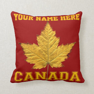 Almohada del recuerdo del equipo de Canadá del oro