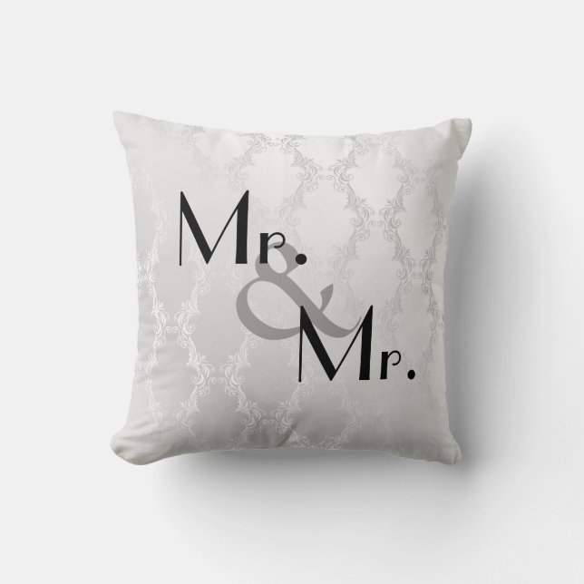 ALMOHADA del REGALO del matrimonio homosexual (Anverso)
