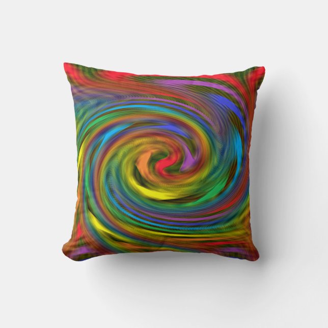 Almohada del remolino del arco iris (Anverso)