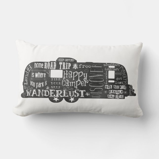 Almohada del remolque de la pizarra del vintage (Anverso)