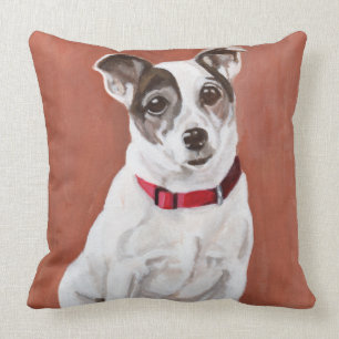 Almohada del retrato de Jack Russell Terrier