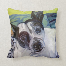Almohada del retrato del mascota de Terrier de
