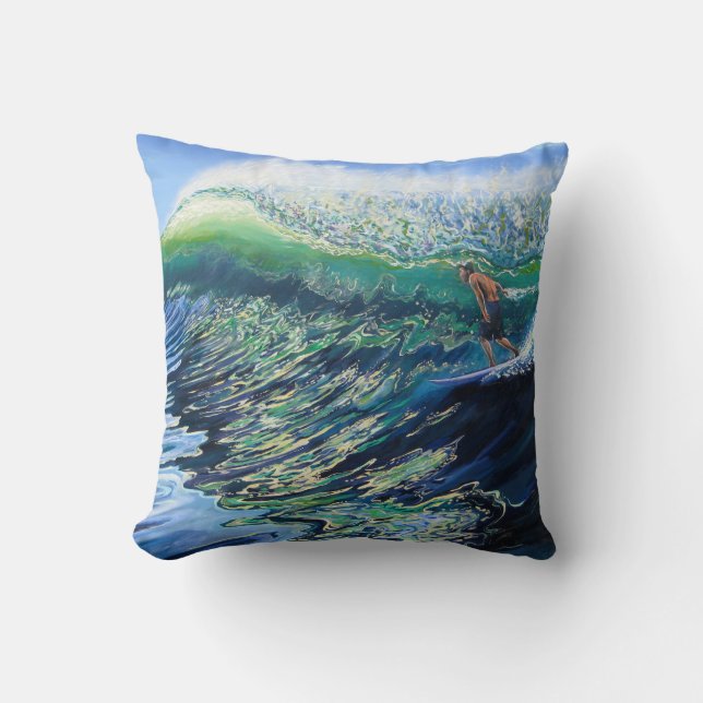 Almohada del reversible del arte de la resaca (Anverso)