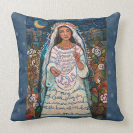 Almohada del rezo de Maria del saludo con los