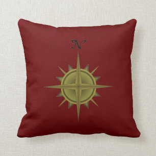 Almohada del rosa de compás