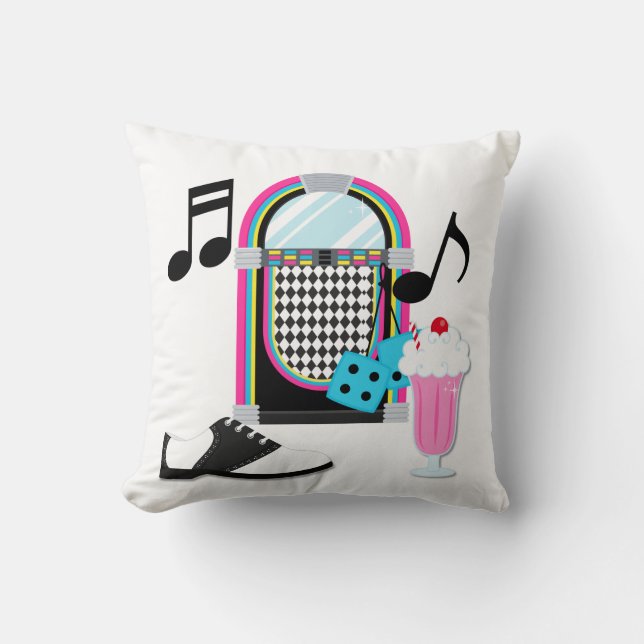 almohada del salto del calcetín de los años 50 (Anverso)