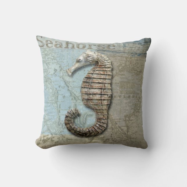 almohada del seahorse de las estrellas de mar, (Anverso)