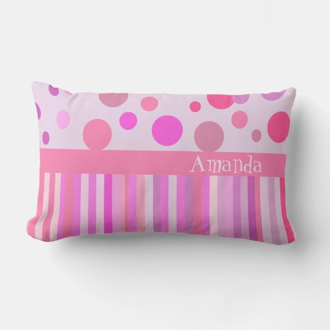 Almohada del sitio de las muchachas personalizadas (Anverso)