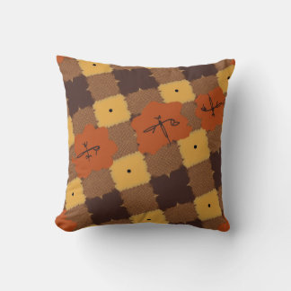 almohada del sofá cama estilo cuadros de otoño