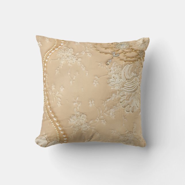 Almohada del sofá del tiro del monograma de la (Anverso)