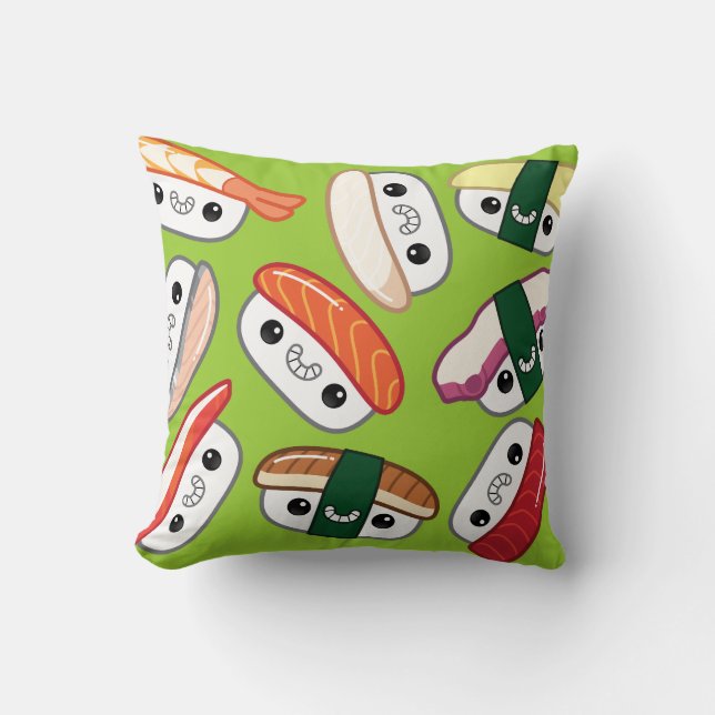 Almohada del sushi de Kawaii Nigiri (Anverso)