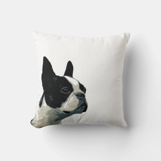 Almohada del terrier de Boston (Anverso)