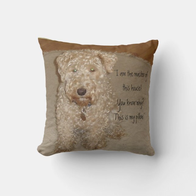 Almohada del terrier de Lakeland (Anverso)