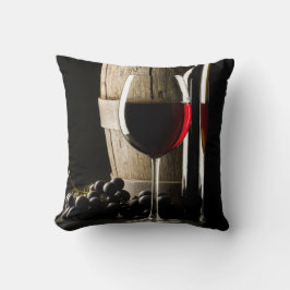 Almohada del tiro del amante del vino