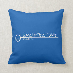 Almohada del título del dibujo de la arquitectura
