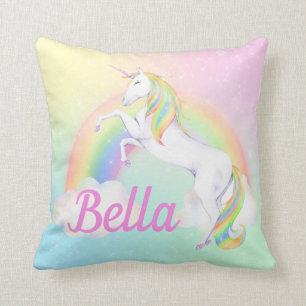 Almohada del unicornio con nombre