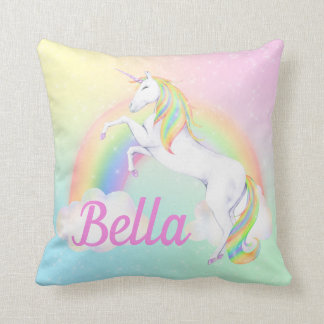Almohada del unicornio con nombre