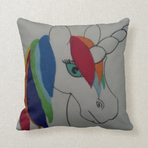 Almohada del unicornio del arco iris