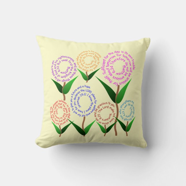 Almohada del verso de 7 biblias (Anverso)