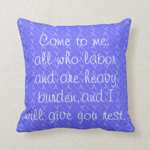 Almohada del verso de la biblia del otoño/del