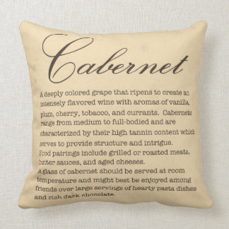 Almohada del vino de Cabernet
