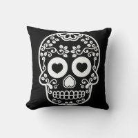 Almohada del Vino del Azúcar Blanco y Negro