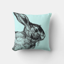 Almohada del vintage del conejito