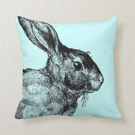 Almohada del vintage del conejito