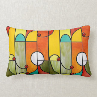 Almohada del vitral de Tiffany del estilo de la