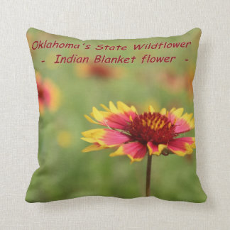 Almohada del Wildflower del estado de Oklahoma