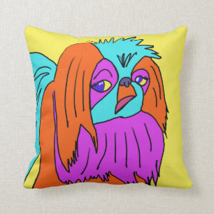 Almohada descarada del perro de Chin