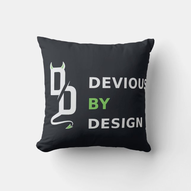 Almohada Devious by Design (Anverso)