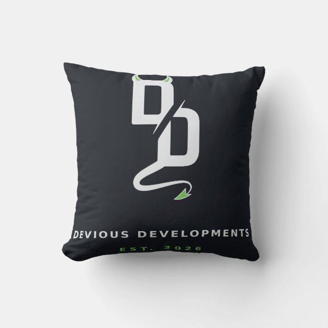 Almohada Devious Developments - Est. 2026 (Anverso)