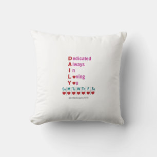 Almohada diaria de acrónimo