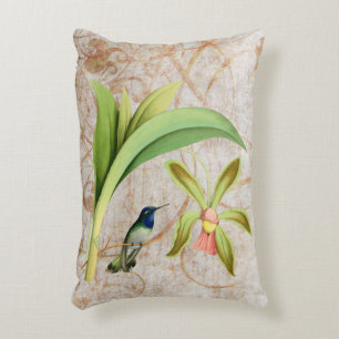 Almohada dirigida violeta del acento del colibrí