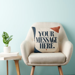 Almohada divertida con rol de oficina personalizad