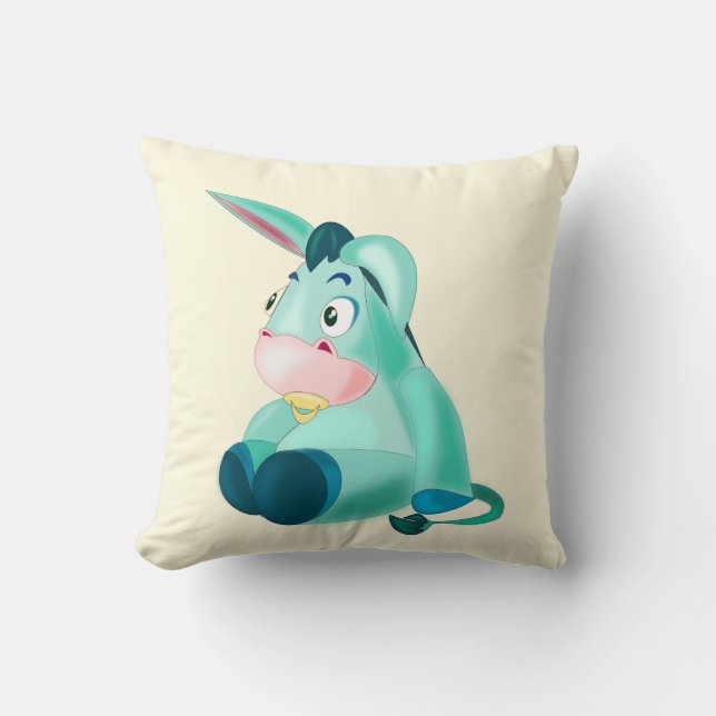 Almohada Divertida de Burro Bebé Lindo (Anverso)
