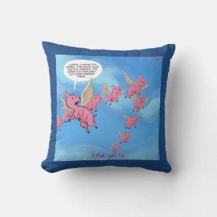 Almohada divertida de cerdo vegano de Portland
