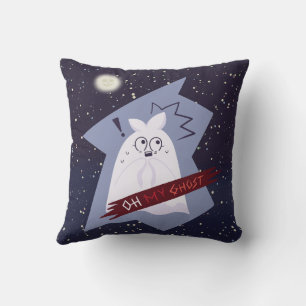 Almohada divertida de fantasma conmocionado de dib