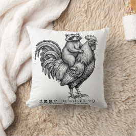 Almohada divertida de gallo sin remordimientos